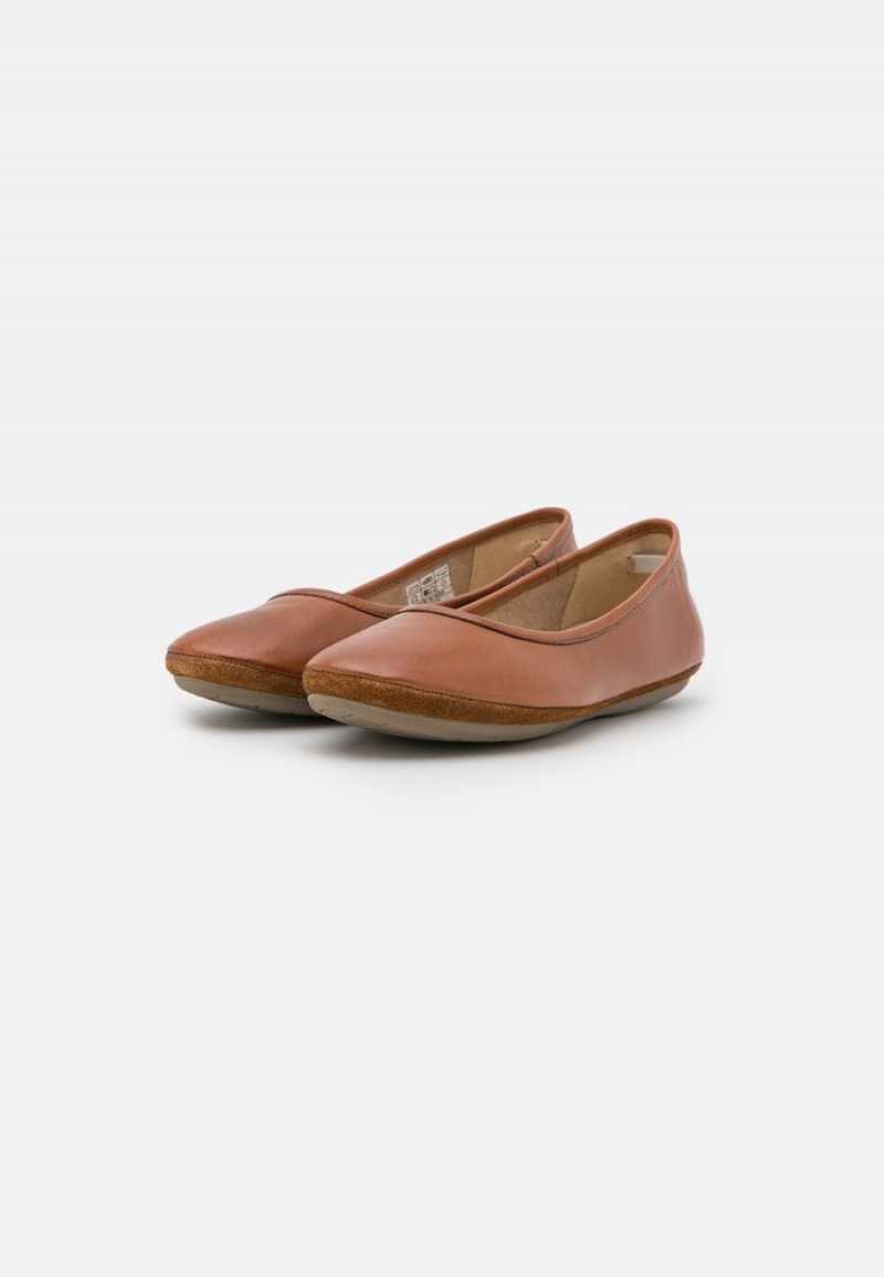 Anna Field Cheap Leather Ballet Pumps Ballerinasko Dame Brune | NO-UVGEN-8437