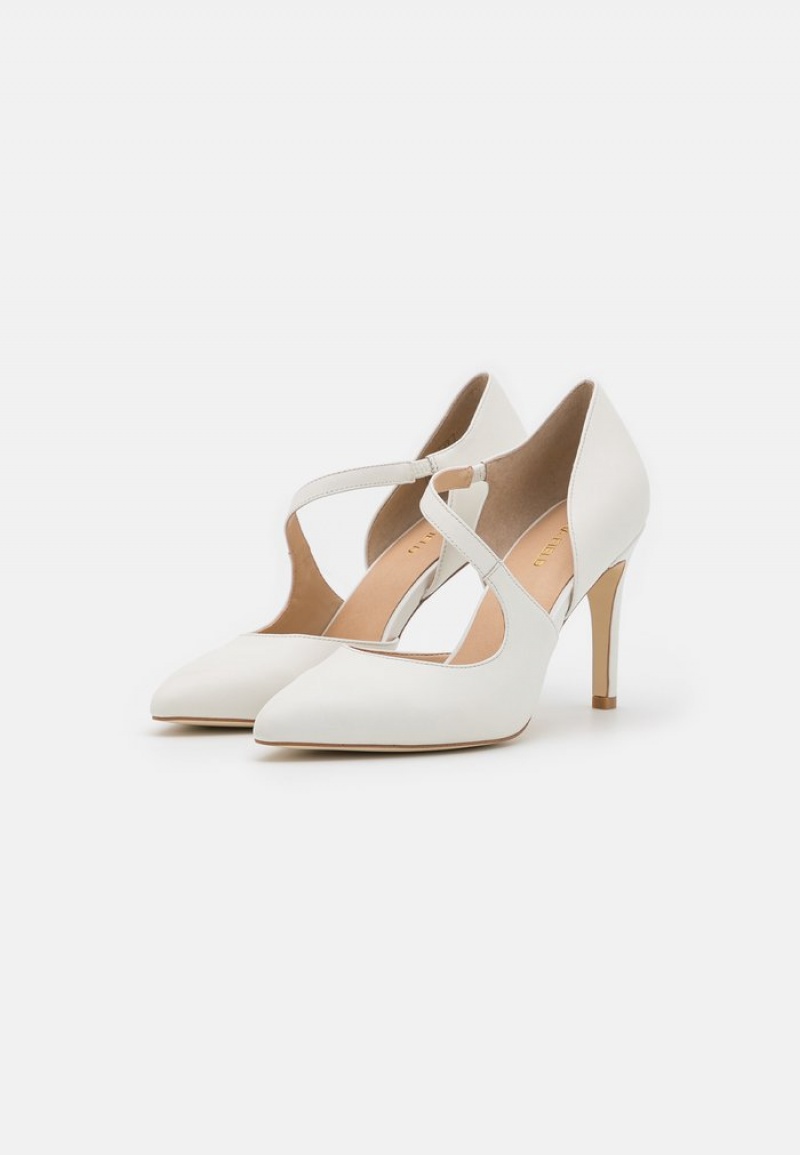 Anna Field Cheap Leather Classic Heels Pumps Dame Hvite | NO-XYWZL-7164