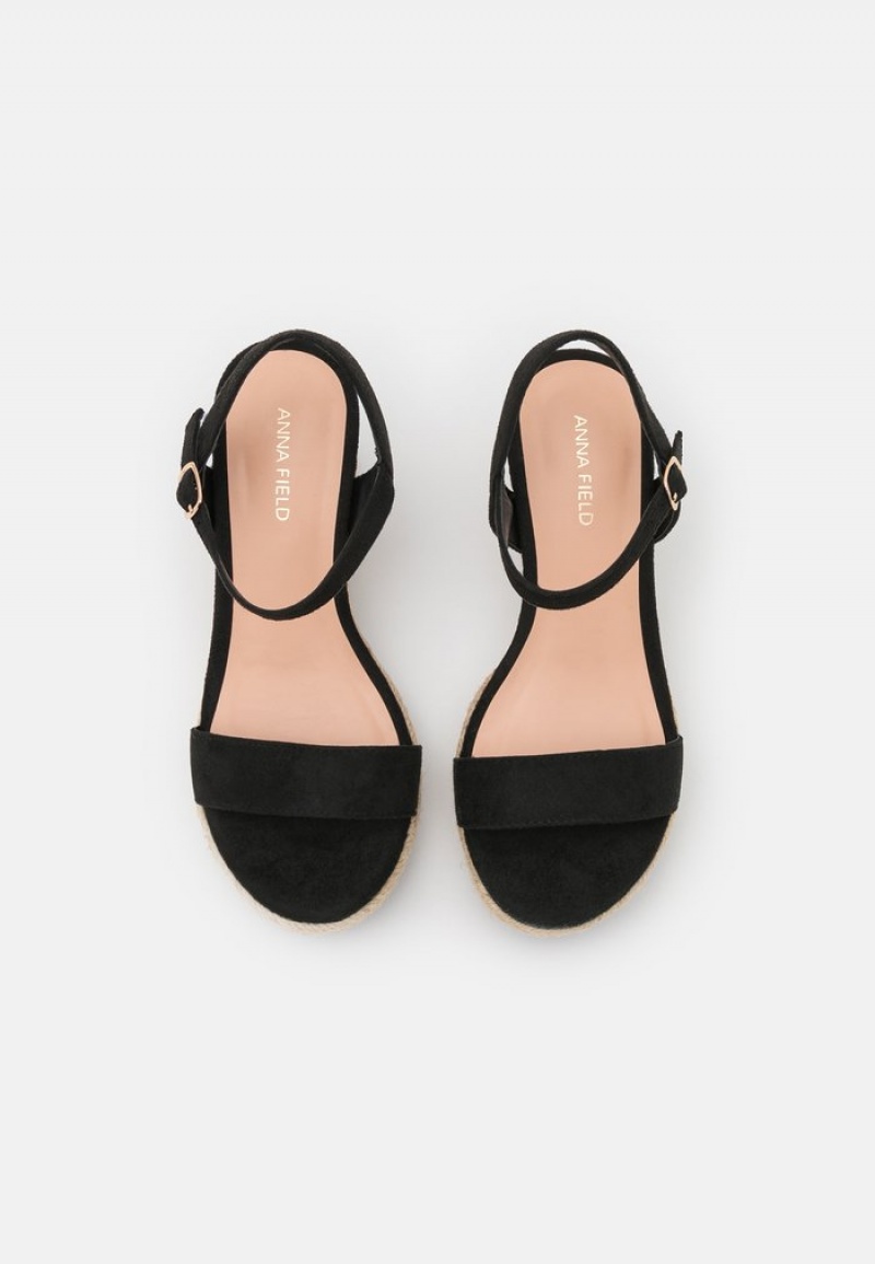 Anna Field Cheap Platform Sandaler Dame Svarte | NO-IPRZO-8350