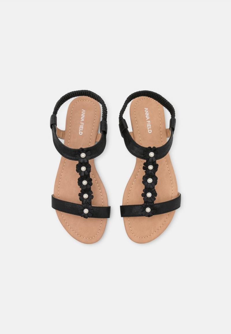 Anna Field Cheap Sandaler Dame Svarte | NO-QBLJZ-4065