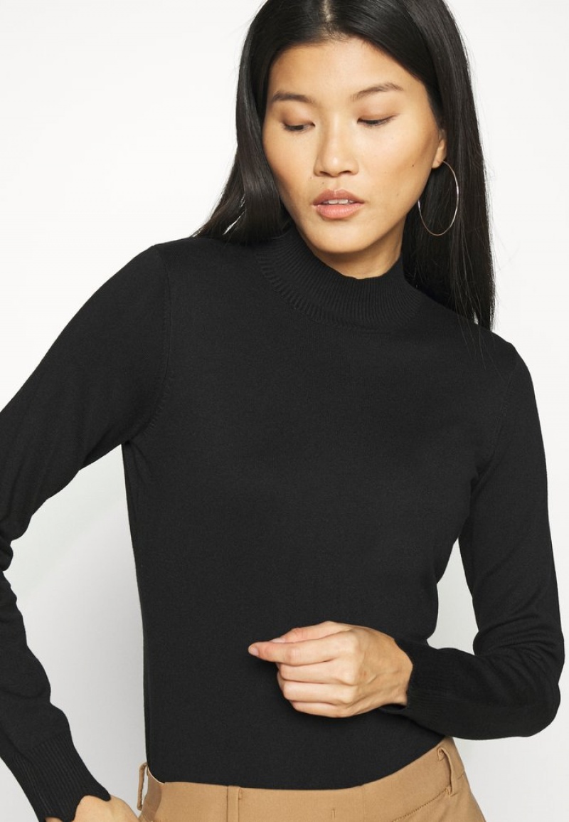 Anna Field Cheap Scallop Detail Jumper Pullover Dame Svarte | NO-EPJZV-2690