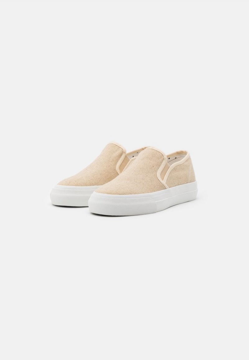 Anna Field Cheap Slip-Ons Lave Sko Dame Beige | NO-UNPBE-4056