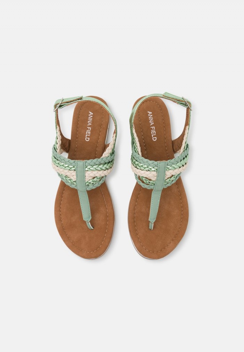 Anna Field Cheap T-Bar Sandaler Dame Mint | NO-TMVRP-5046