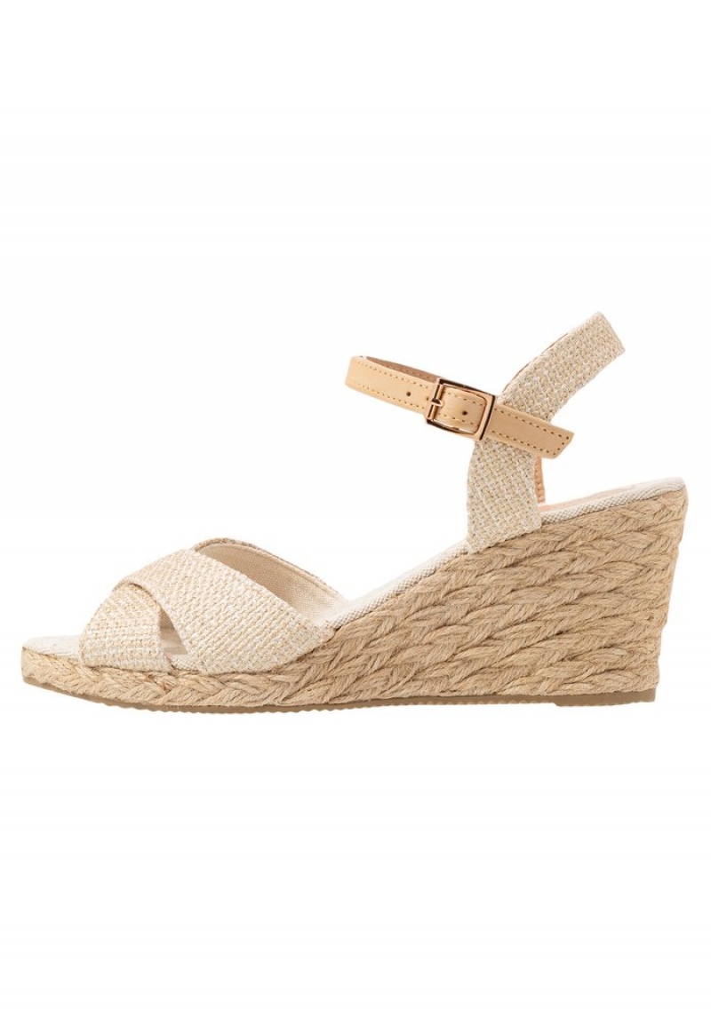 Anna Field Cheap Wedge Sandaler Dame Beige | NO-MTAJX-4016