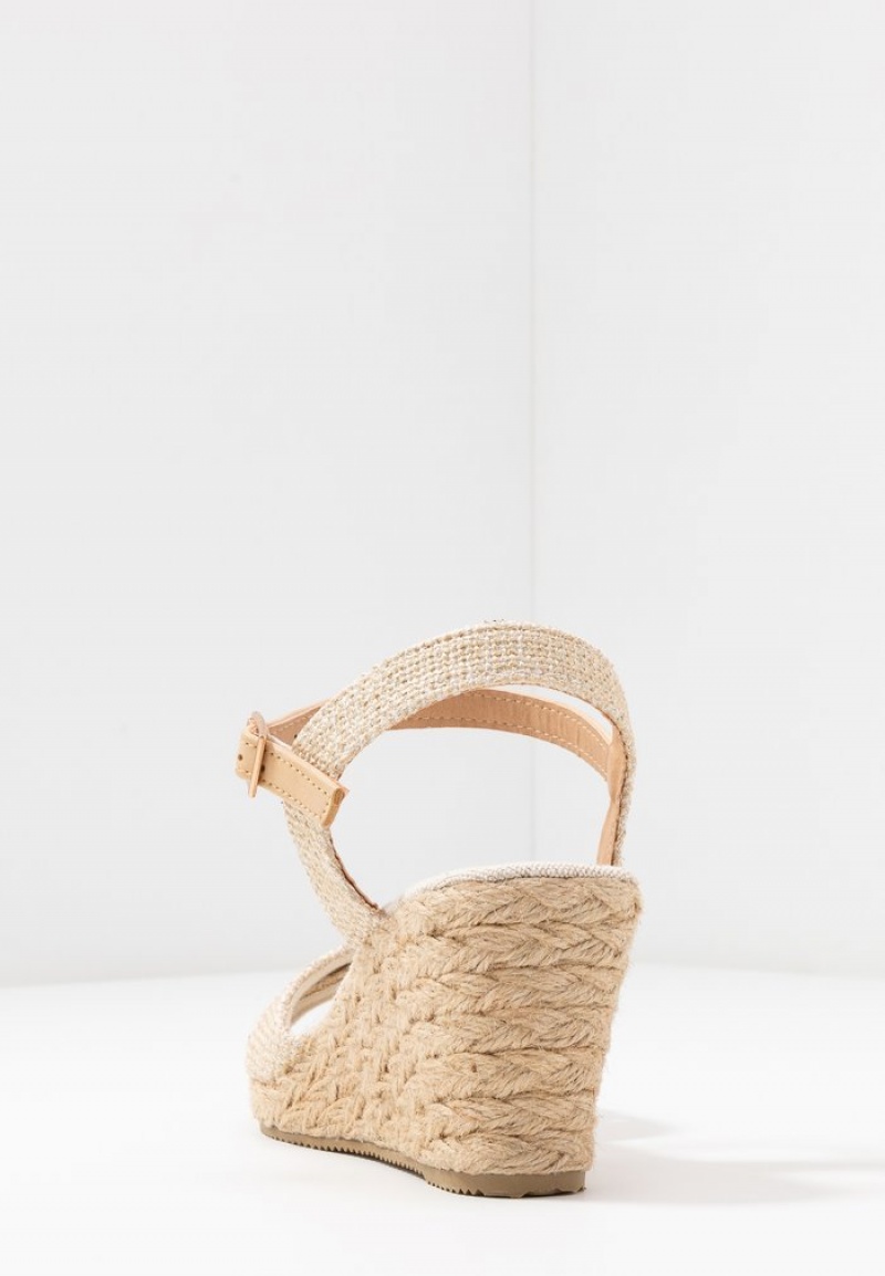 Anna Field Cheap Wedge Sandaler Dame Beige | NO-MTAJX-4016