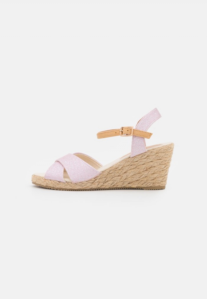 Anna Field Cheap Wedge Sandaler Dame Lyse Rosa | NO-RCQIN-2967