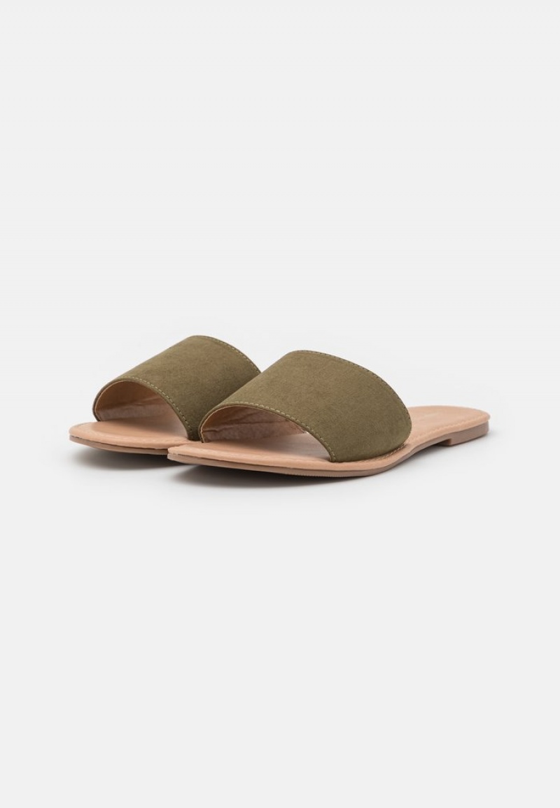 Anna Field Cheapest 2 Pack Mules Dame Khaki | NO-NYSGX-7368