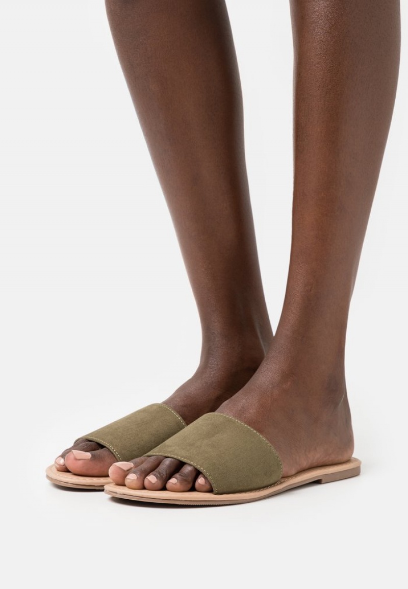 Anna Field Cheapest 2 Pack Mules Dame Khaki | NO-NYSGX-7368