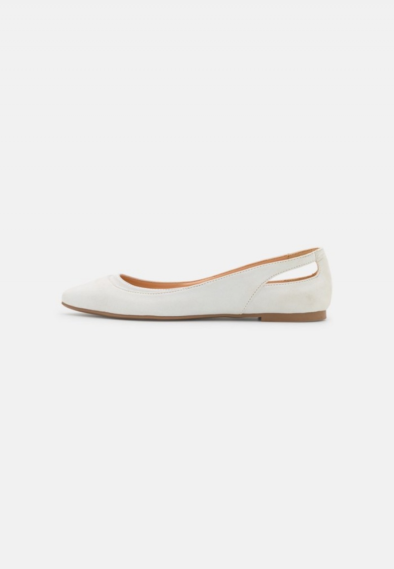 Anna Field Cheapest Ballet Pumps Ballerinasko Dame Hvite | NO-SWFOV-1825