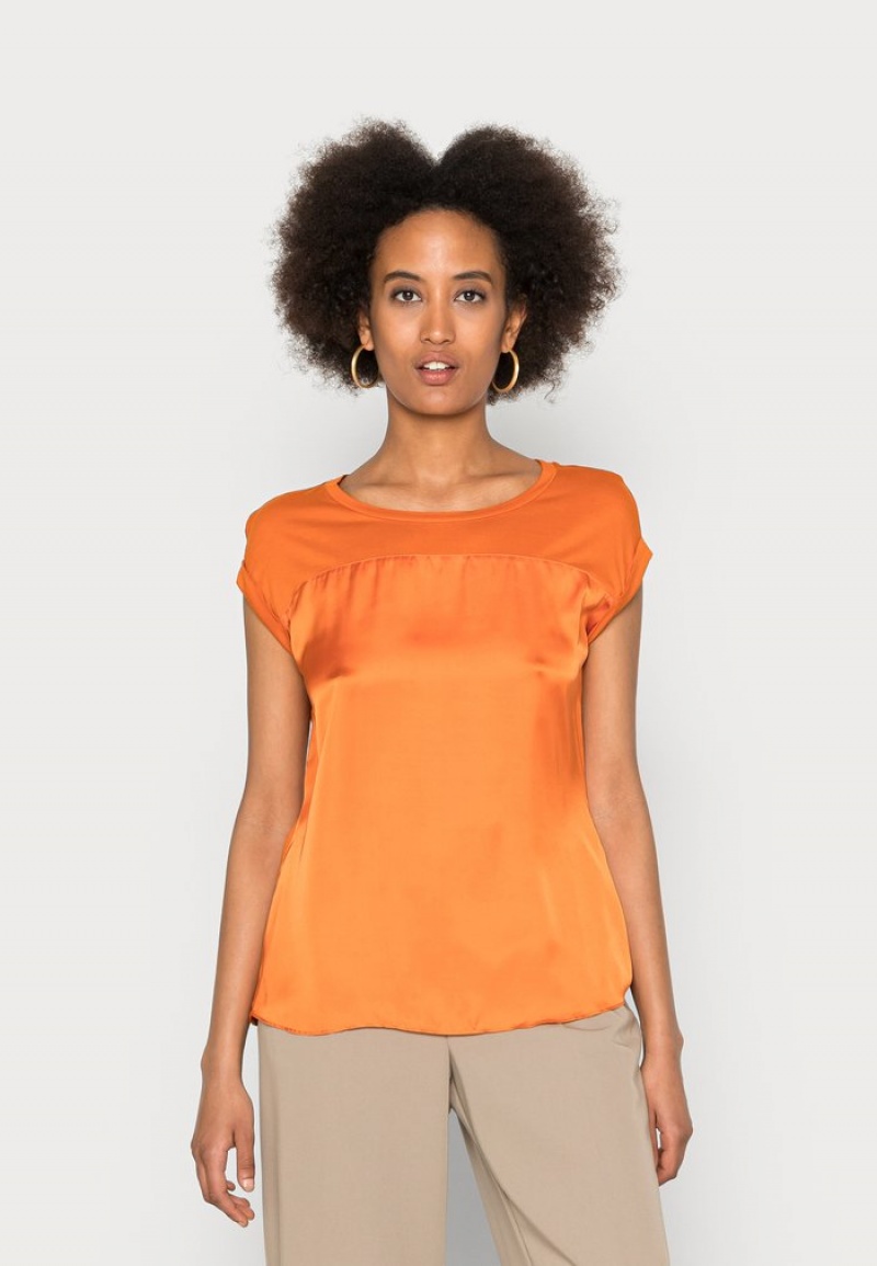 Anna Field Cheapest Basic T-Skjorte Dame Oransje | NO-NVJUH-6098