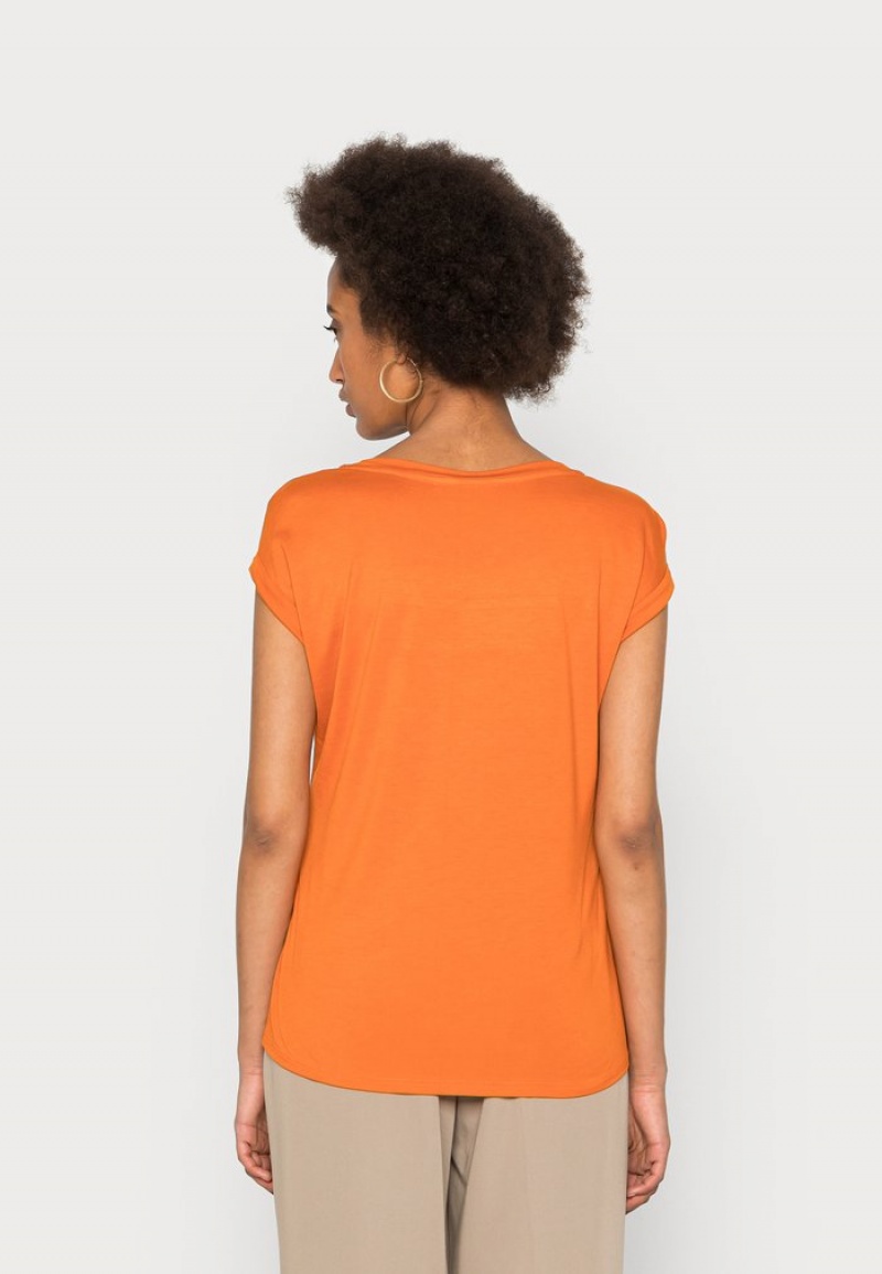 Anna Field Cheapest Basic T-Skjorte Dame Oransje | NO-NVJUH-6098