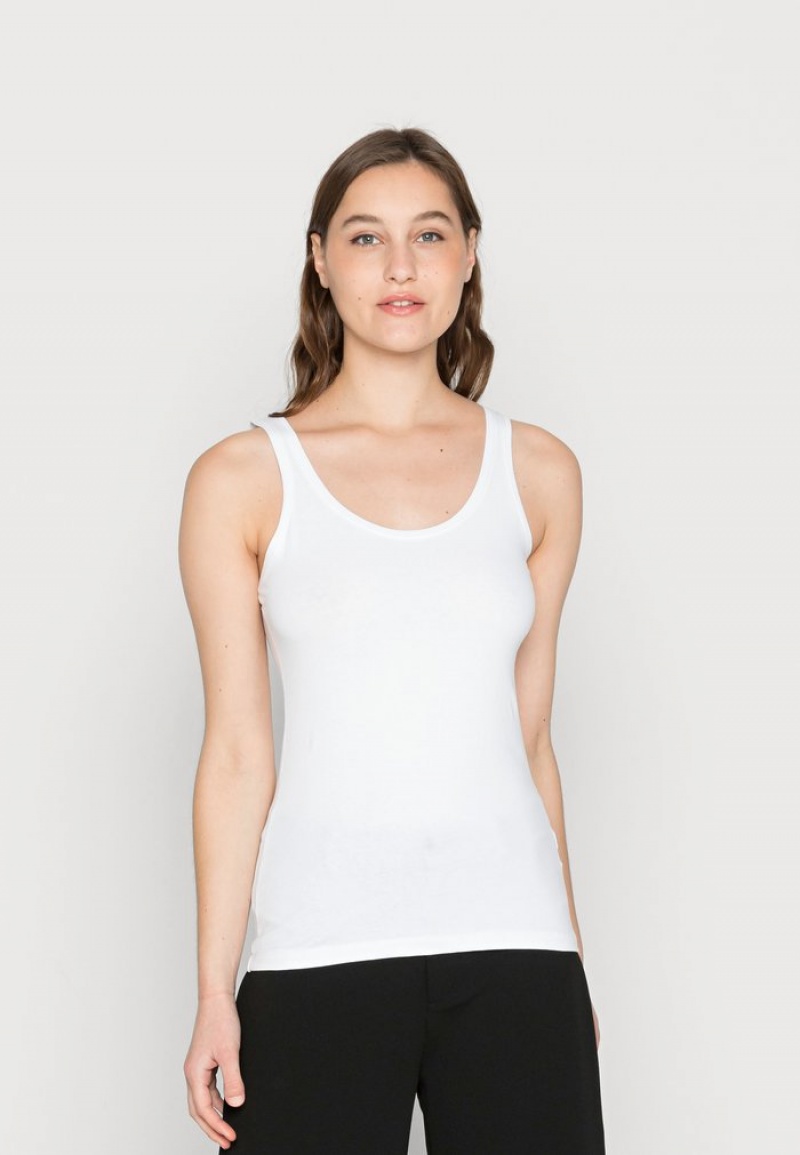 Anna Field Cheapest Basic Tank 3Er Pack Top T-Skjorte Dame Svarte | NO-JUYMN-1497