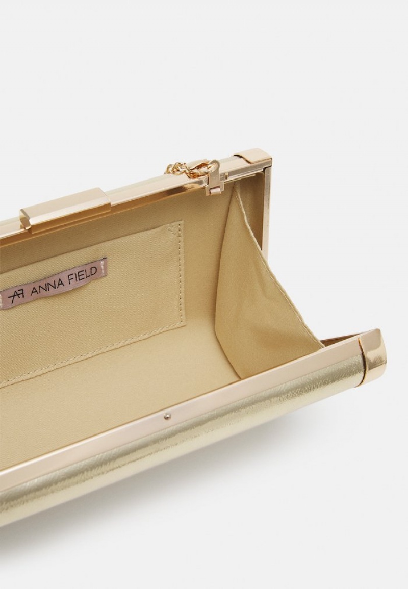 Anna Field Cheapest Clutch Vesker Dame Gull | NO-TZYPW-4107