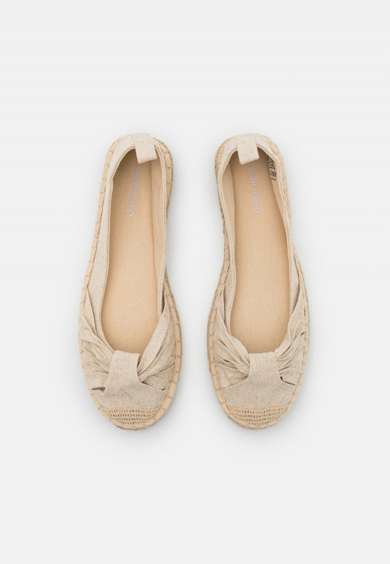 Anna Field Cheapest Espadrilles Ballerinasko Dame Beige | NO-JSGHB-9457