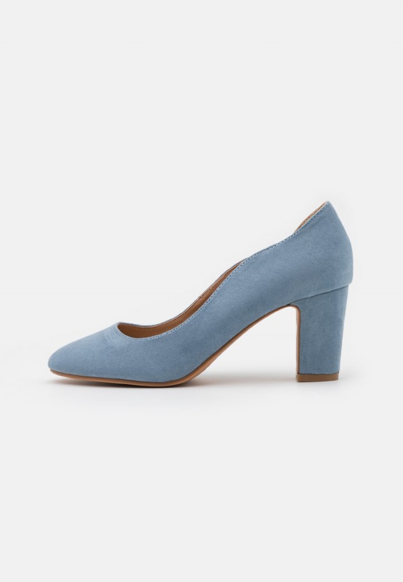 Anna Field Cheapest Komfort Classic Heels Pumps Dame Lyse Blå | NO-KOLWQ-0562