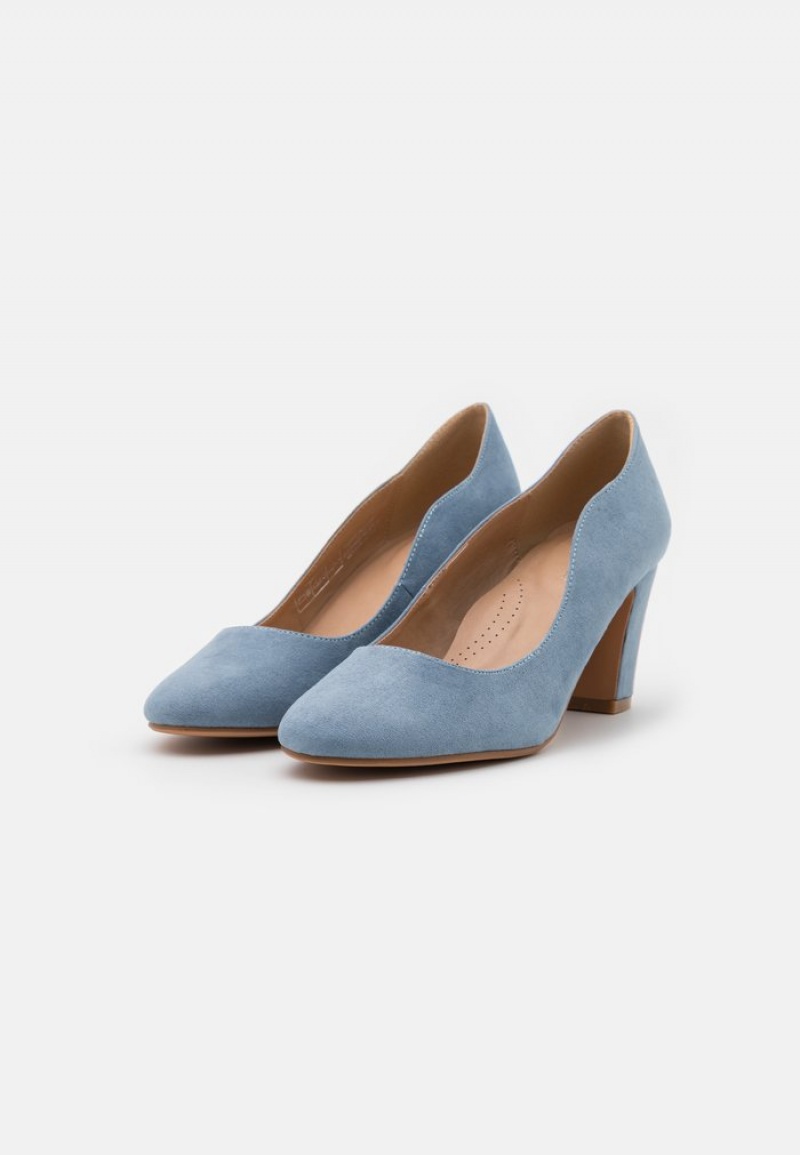 Anna Field Cheapest Komfort Classic Heels Pumps Dame Lyse Blå | NO-KOLWQ-0562