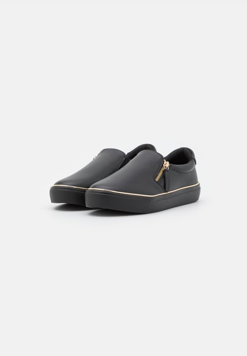 Anna Field Cheapest Komfort Slip-Ons Lave Sko Dame Svarte | NO-OWJQG-1209