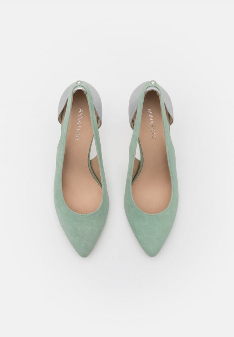 Anna Field Cheapest Leather High Heels Pumps Dame Mint | NO-YBIKN-9173