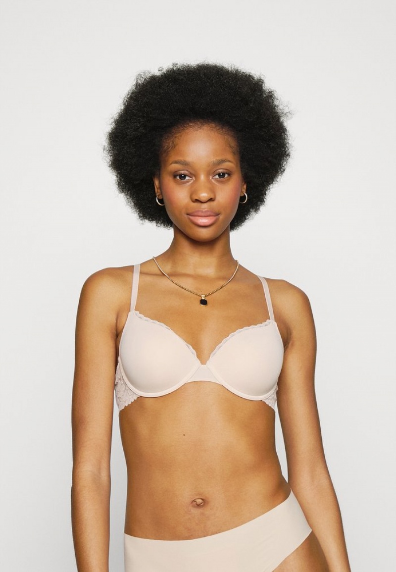 Anna Field Cheapest Luca 2Pp Tshirt Bra Triangle BH Dame Rosa | NO-FGYMX-5198