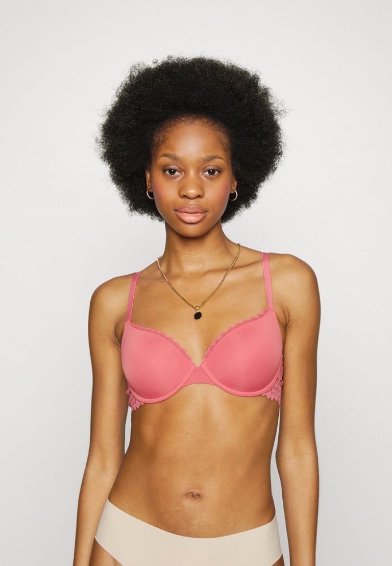 Anna Field Cheapest Luca 2Pp Tshirt Bra Triangle BH Dame Rosa | NO-FGYMX-5198