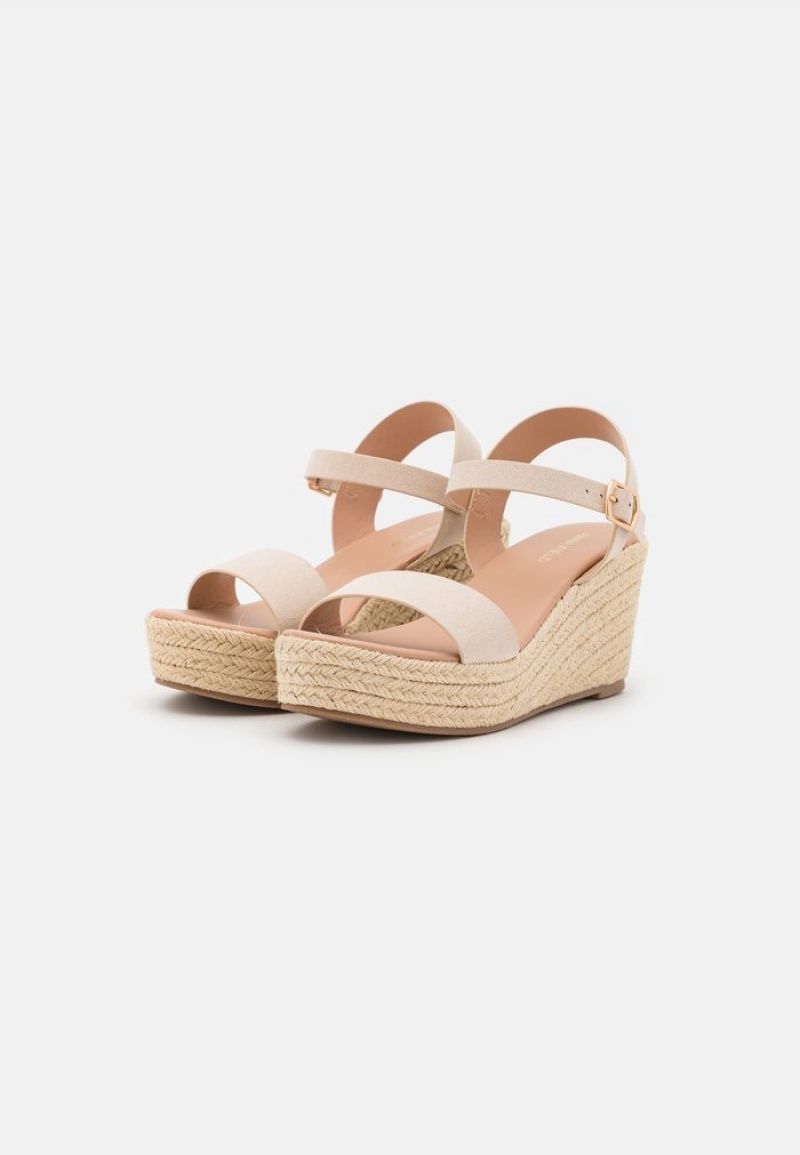 Anna Field Cheapest Platform Sandaler Dame Beige | NO-HNBLF-9405