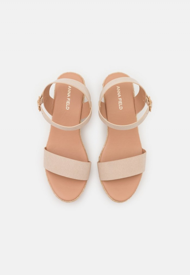 Anna Field Cheapest Platform Sandaler Dame Beige | NO-HNBLF-9405