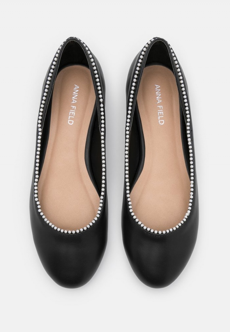 Anna Field Coupon Ballet Pumps Ballerinasko Dame Svarte | NO-BPJXK-7518