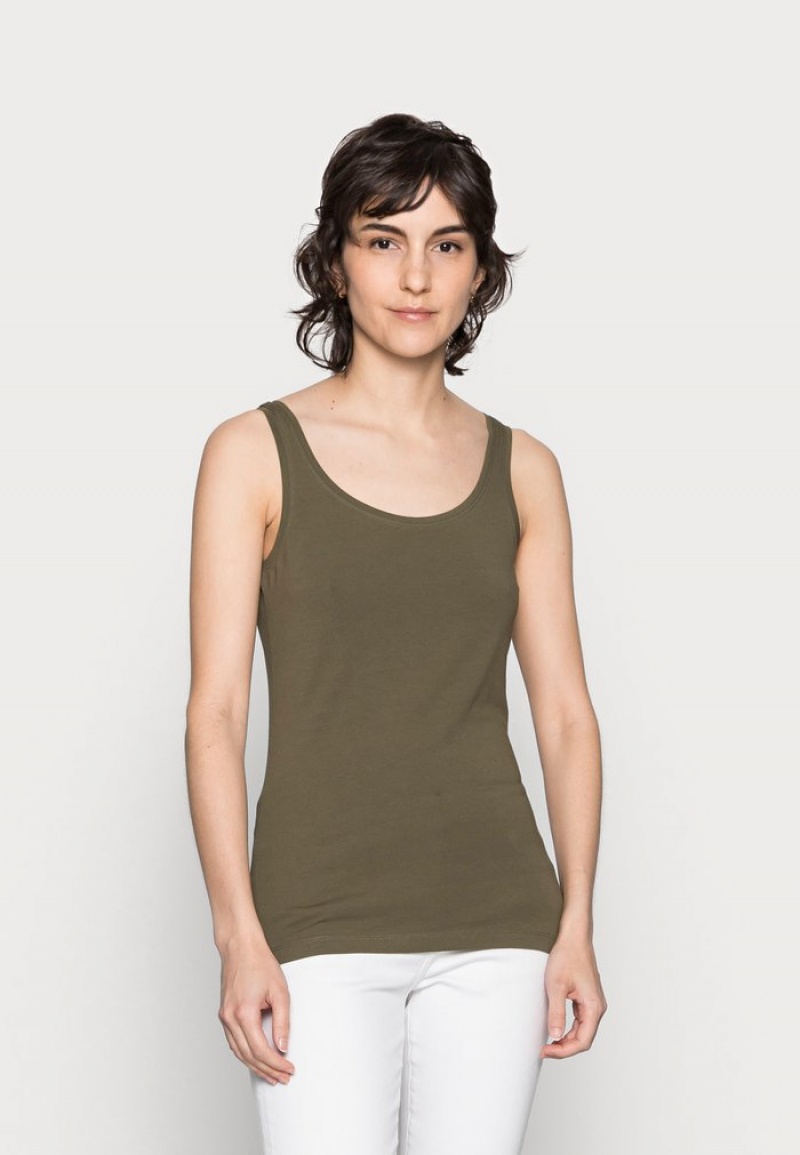 Anna Field Coupon Basic Tank 3Er Pack Top T-Skjorte Dame Svarte | NO-JUFPZ-4037