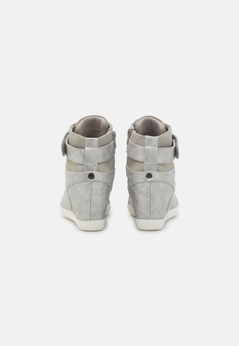 Anna Field Coupon Bootie High-Top Joggesko Dame Sølv | NO-JVMRX-8635