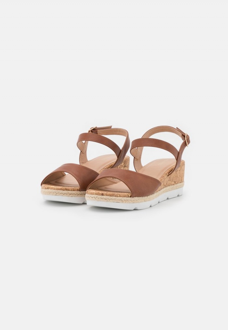 Anna Field Coupon Komfort Espadrilles Sandaler Dame Brune | NO-CDKTV-4753