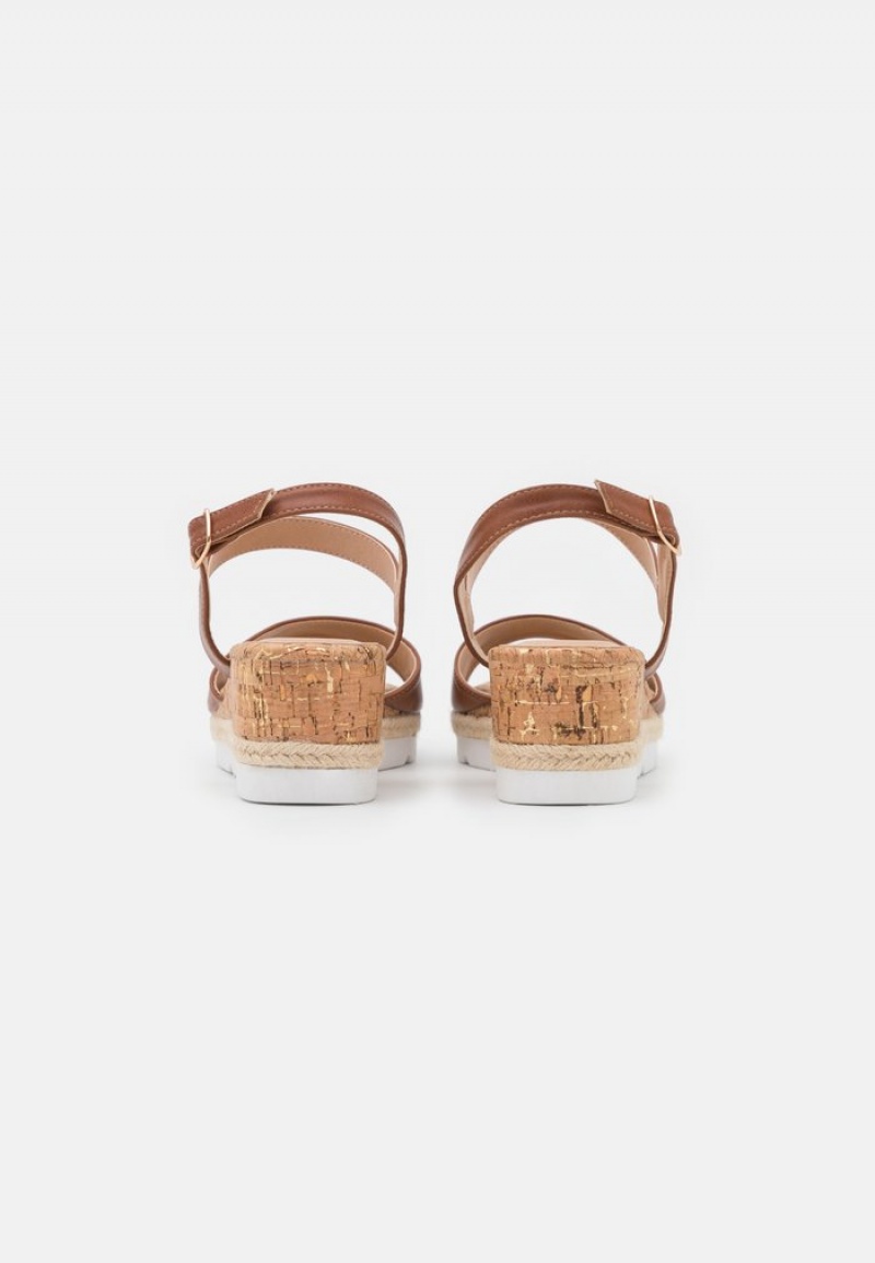 Anna Field Coupon Komfort Espadrilles Sandaler Dame Brune | NO-CDKTV-4753