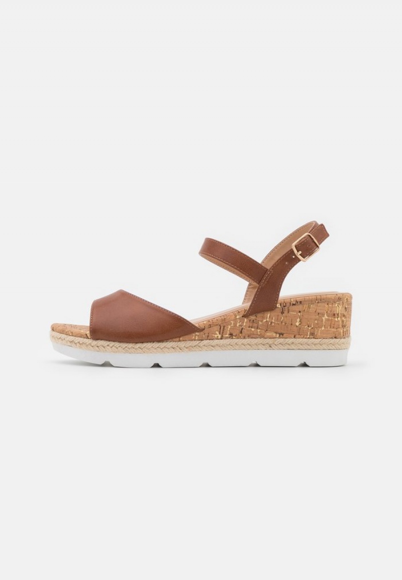 Anna Field Coupon Komfort Espadrilles Sandaler Dame Brune | NO-CDKTV-4753