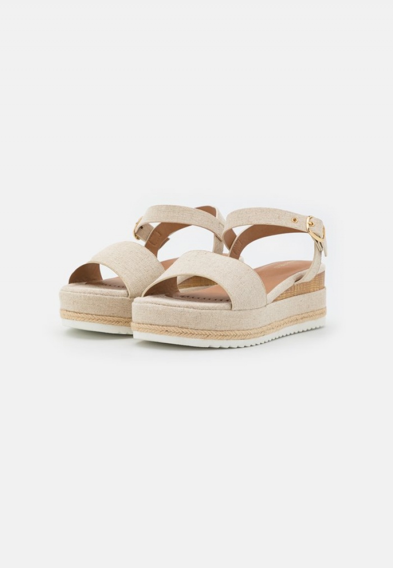 Anna Field Coupon Komfort Espadrilles Sandaler Dame Beige | NO-ZSMEK-2984