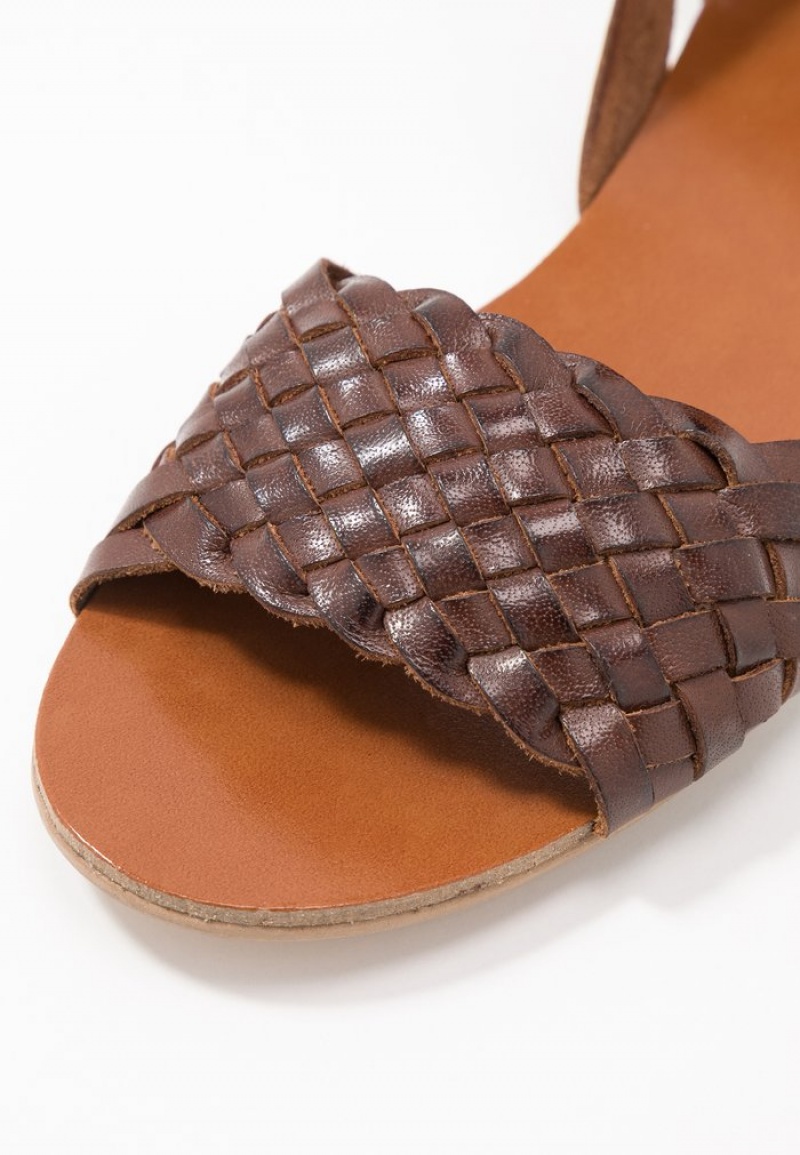 Anna Field Coupon Leather Sandaler Dame Brune | NO-IPMRC-1675