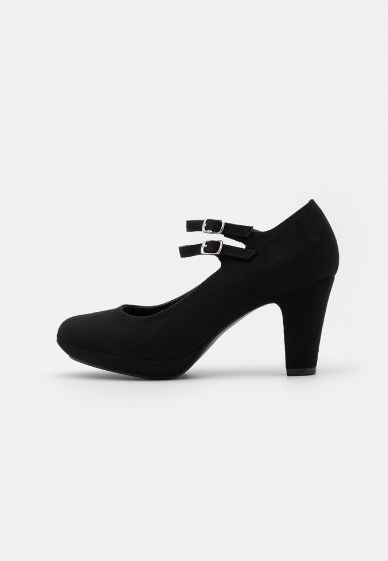 Anna Field Coupon Platform Heels Pumps Dame Svarte | NO-IGNVC-8690