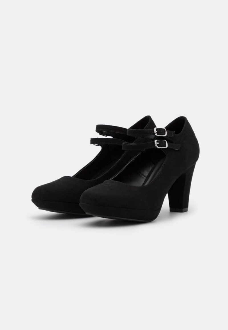 Anna Field Coupon Platform Heels Pumps Dame Svarte | NO-IGNVC-8690