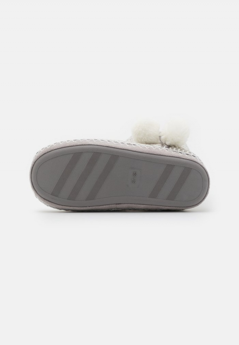 Anna Field Coupon Slippers Støvletter Dame Lyse Grå | NO-AGQUM-0149