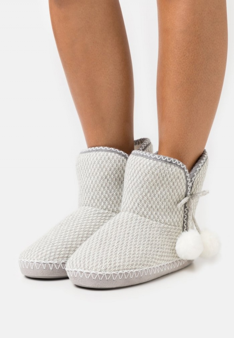 Anna Field Coupon Slippers Støvletter Dame Lyse Grå | NO-AGQUM-0149