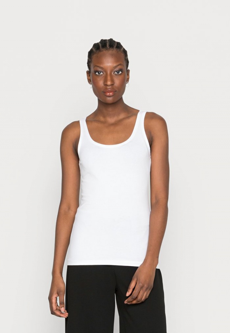 Anna Field Deals Basic Tank 3Er Pack Top T-Skjorte Dame Mørke Blå | NO-CYINK-5480