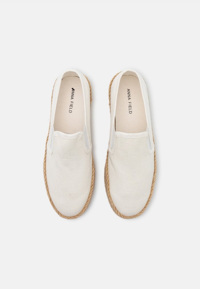 Anna Field Deals Espadrilles Lave Sko Dame Hvite | NO-JXYBI-1275