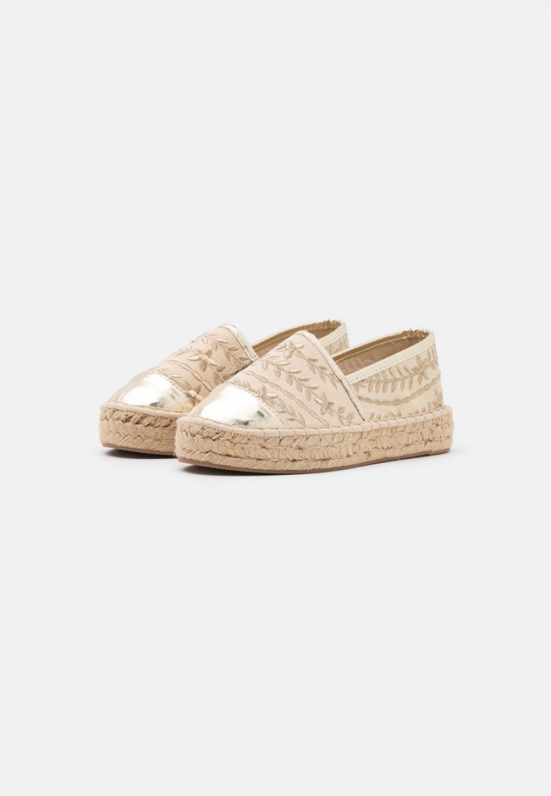 Anna Field Discount Espadrilles Lave Sko Dame Gull | NO-NSOYJ-1873