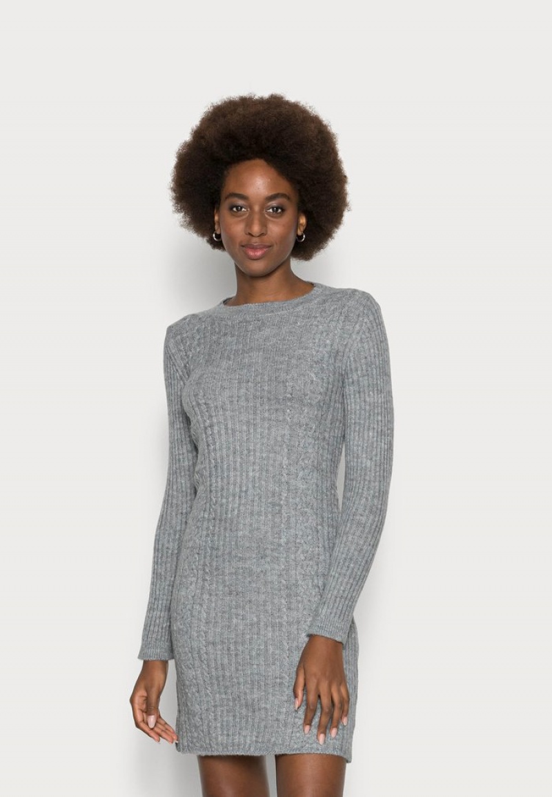 Anna Field Discount Jumper Kjole Dame Lyse Grå | NO-UXDJI-3210