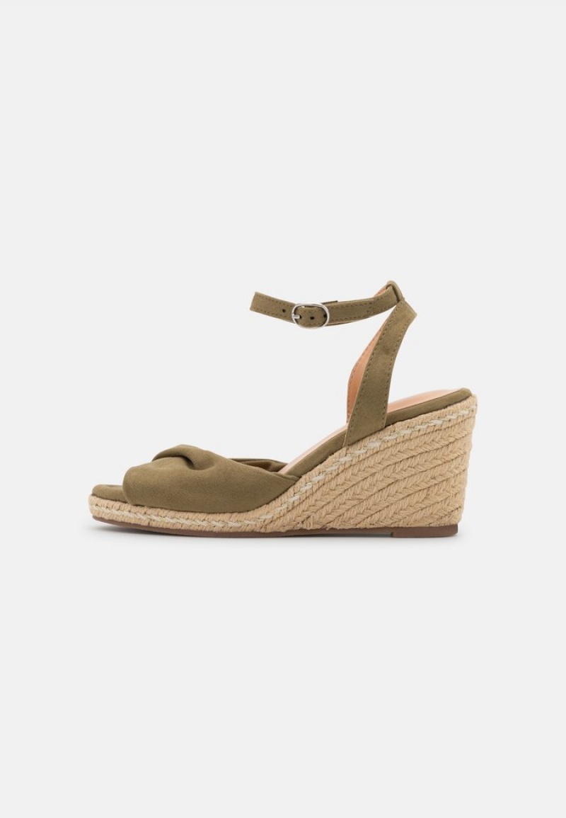 Anna Field Discount Komfort Espadrilles Sandaler Dame Khaki | NO-AOXBC-5714