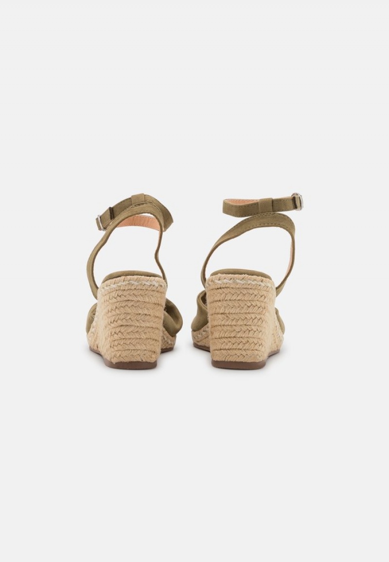 Anna Field Discount Komfort Espadrilles Sandaler Dame Khaki | NO-AOXBC-5714