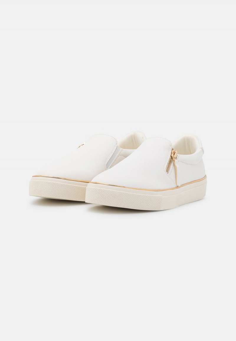 Anna Field Discount Komfort Slip-Ons Lave Sko Dame Hvite | NO-KVFNJ-7358