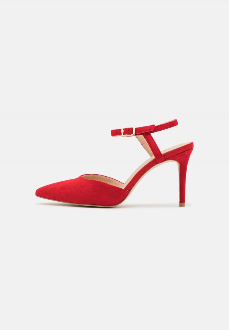 Anna Field Discount Leather Classic Heels Pumps Dame Rød | NO-XRNFP-4370