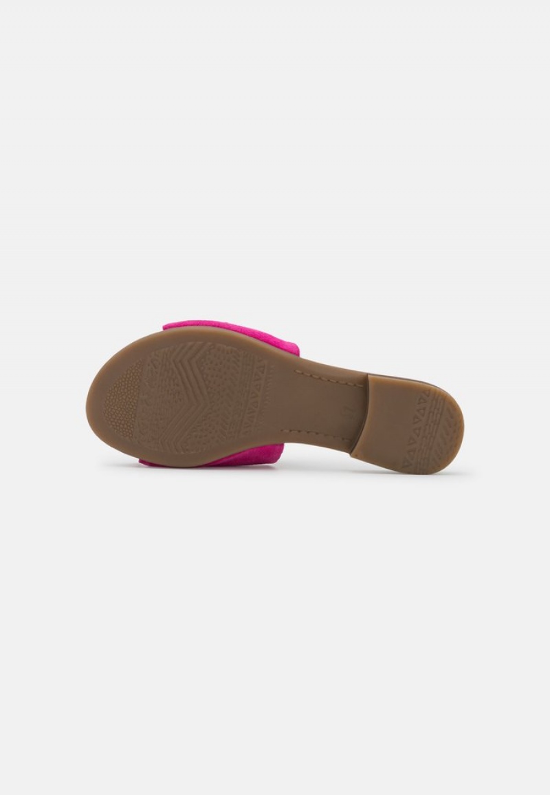 Anna Field Discount Leather Mules Dame Rosa | NO-WMDOC-7810