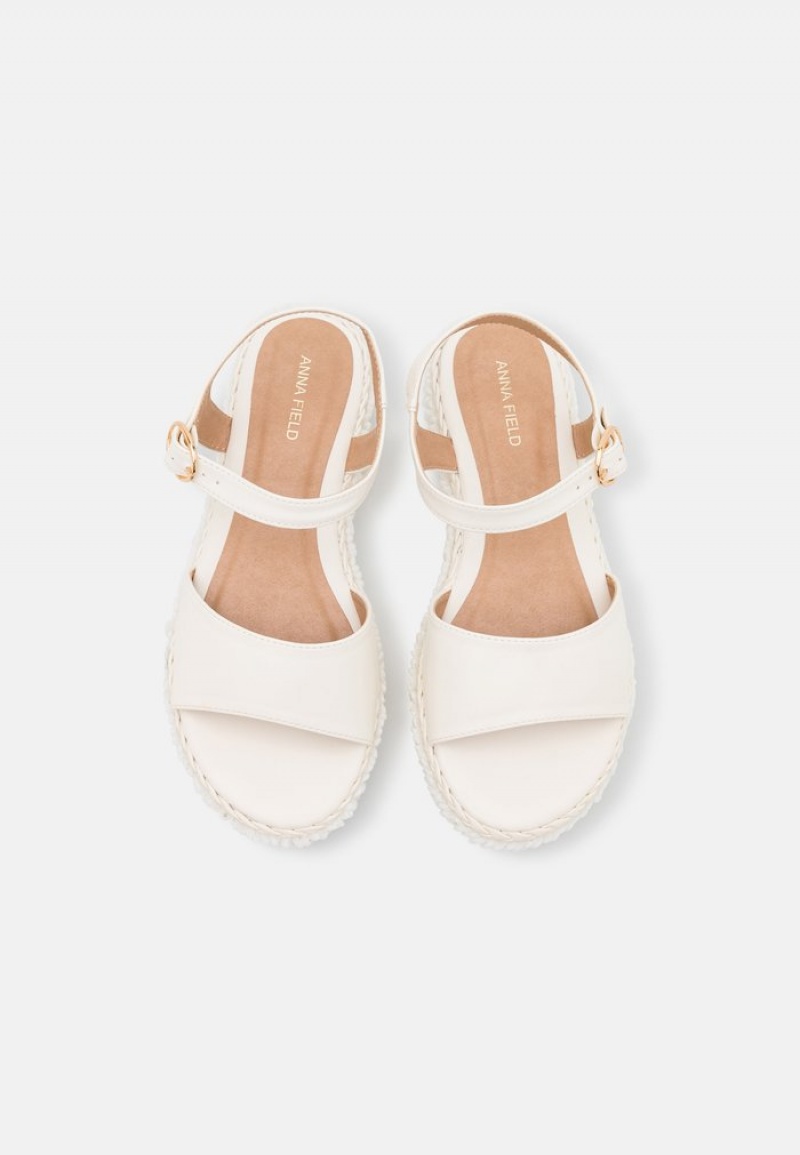 Anna Field Discount Platform Sandaler Dame Hvite | NO-HRMSG-4627