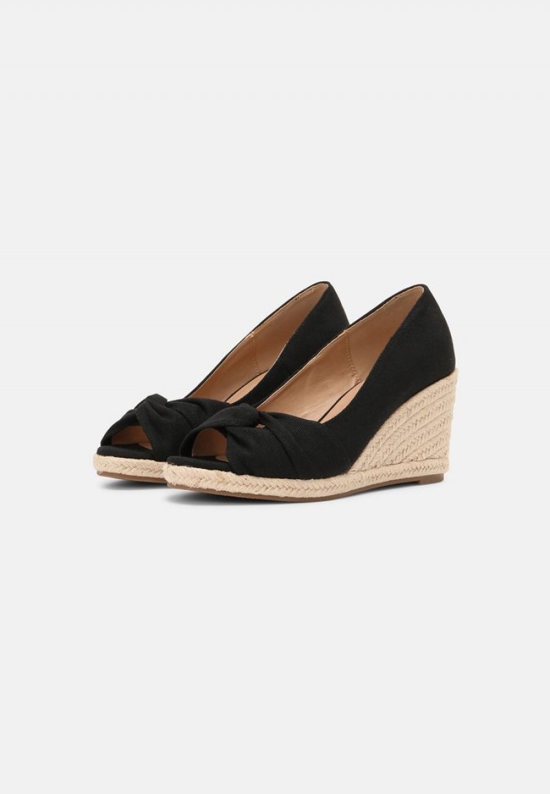 Anna Field Discount Wedges Pumps Dame Svarte | NO-PGZMK-9824