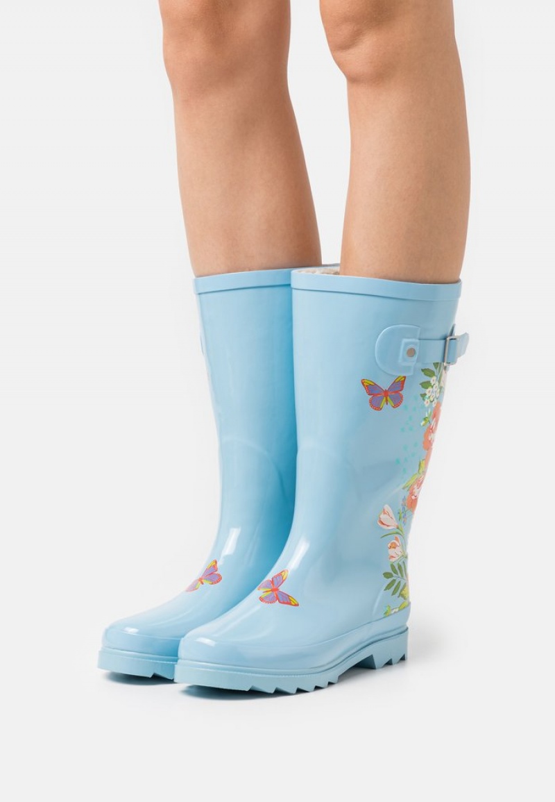 Anna Field Discount Wellies Støvler Dame Lyse Blå | NO-LOQFD-3524